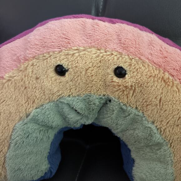 Jellycat Amuseable colorful Rainbow happy smile Plush Stuffed 12" - Picture 2 of 6